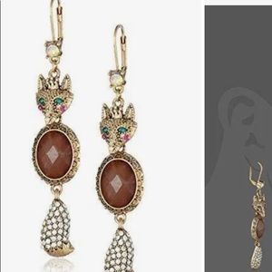 Betsey Johnson Fox earrings 🦊